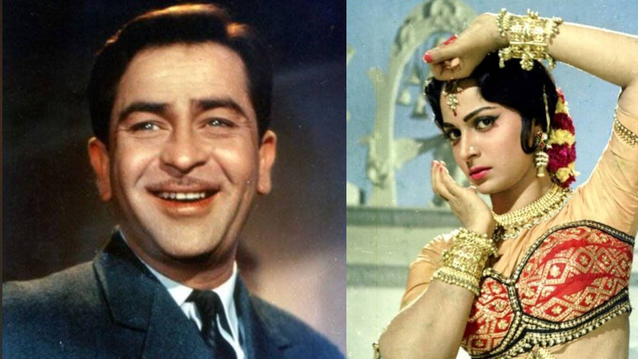Raj Kapoor and Waheeda Rehman 
